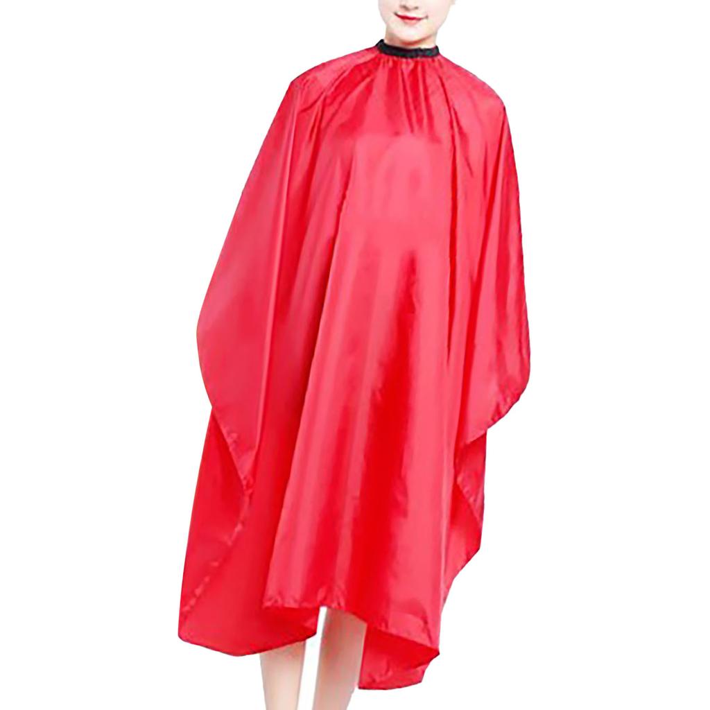 Hairdressing Cape Unisex Waterproof Adjustable for Salon Barber Styling Hair Cutting Red