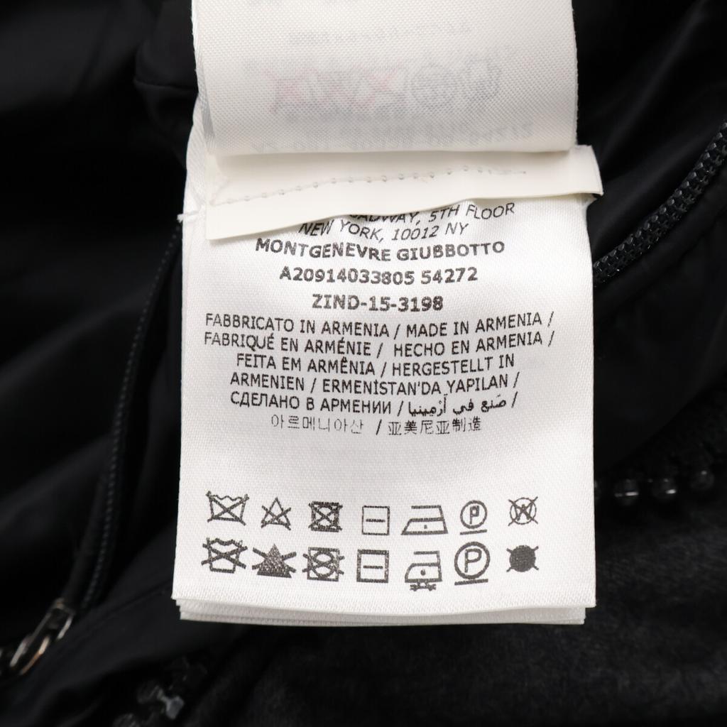 MONCLER MONTGENEVRE Wool Hooded Down Jacket Jacket 1 grayUsed