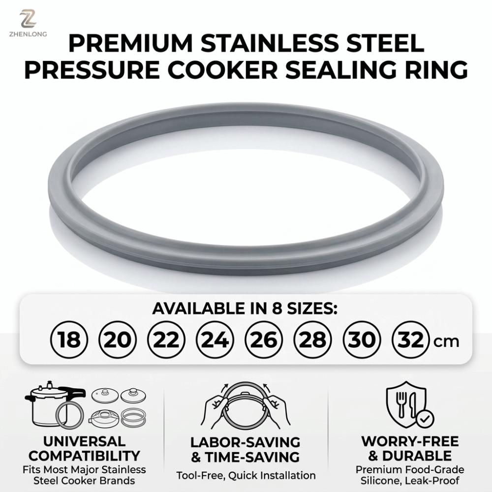 Silicone Silicone Rubber Gasket 18-32cm Replacement Part Pressure Cooker Sealing Ring  Cooker Parts