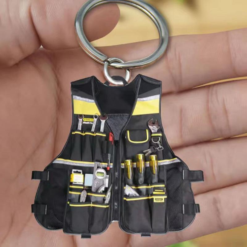 Unique Personalized Acrylic Electrician Tool Keyring Electrician Tool Bag Hanging Pendant Decoration Bag Accessories Gift
