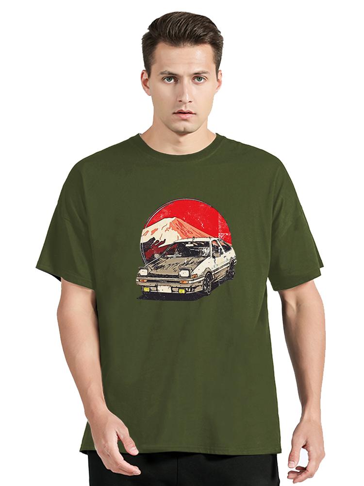 ZX Tee Drift Japanese Anime AE86 Initial D T-shirt JDM Car T Shirt Men Women Moletom Tops Graphic Clothing Oversized Tshirt