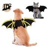 Halloween Dog Cat Apparel Pet Bat Wings, Cute Costume, Skeleton Wings Cosplay Outfit with Bells, Festive for Cats Dogs Party Accessories Photo Prop