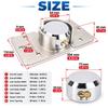 Round Lock Set with Enclosed Connection, Copper Body, Shrouded Mounting Hasp, and 2 Matching Keys for Garage Door and Toolbox Access