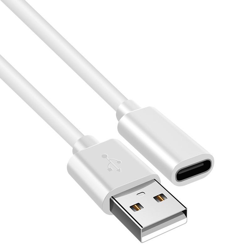 USB Type C Cable USB A To Type-C Female Extension Cable Data Transfer USB C SSD Hard Disk Cable QC Fast Charging For Laptop PC