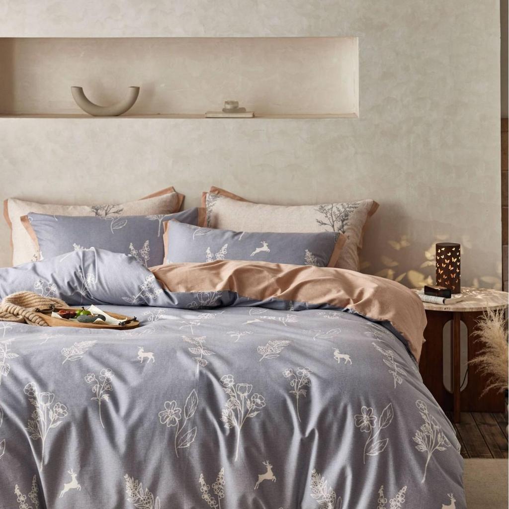 Premium 60s Brushed Cotton 4-Piece Sheet Set: Thickened, Warm, Autumn/Winter American Style