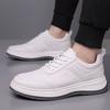 Sneakers Men's 2025 New Trend Little White Shoes Leather Men's High-end Casual Shoes Student Running Outdoor Men's Shoes