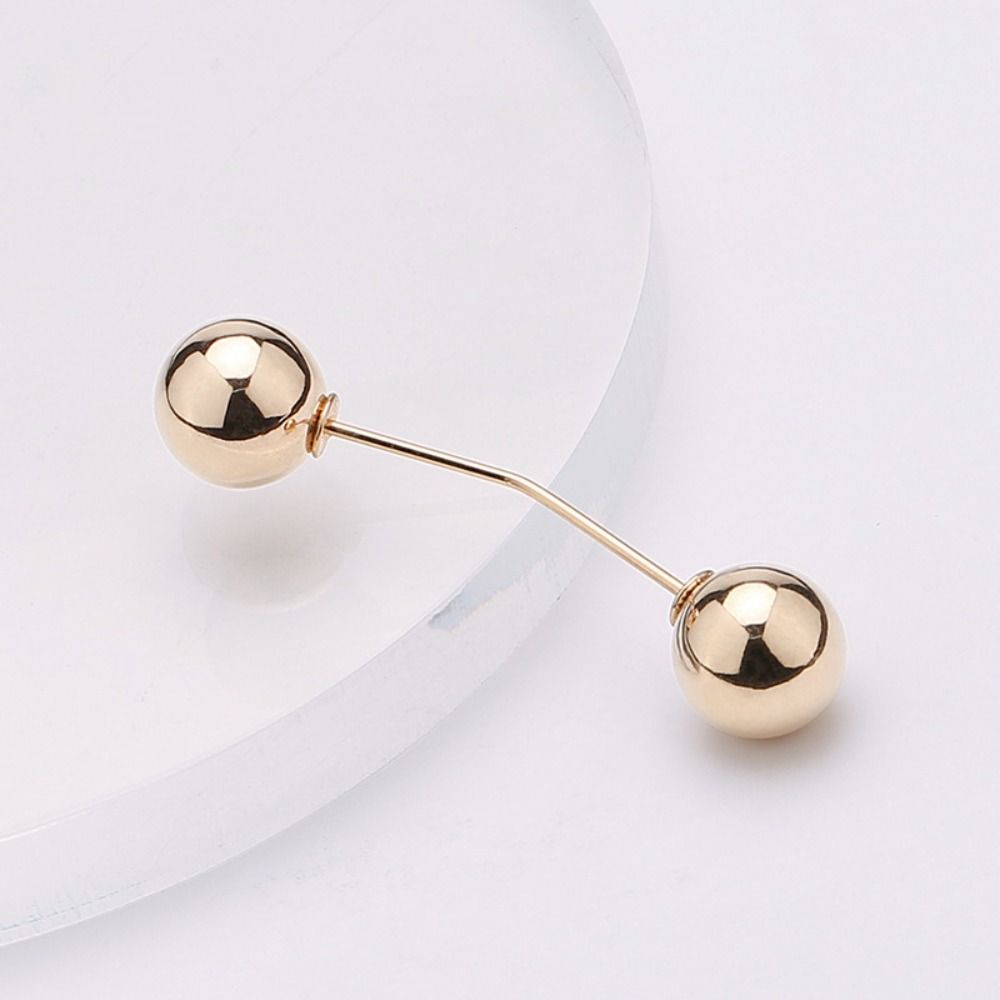 Romantic Waist Buckle Sweater Pin Bending Jewelry Gray Anti-Exposure Brooch Shawl Buckle Pearl Brooch Waist Tightening Brooch