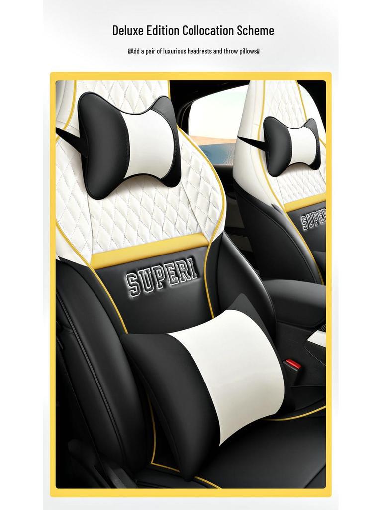 BYD Qin Plus EV/DMI Full Wrap Leather Seat Covers – All-Season, 5-Seat Set