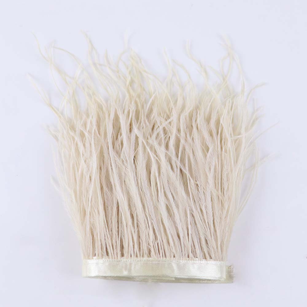 Feather 6-18CM Natural White Black Ostrich Feathers Trim for Wedding Dress Clothing Accessories Party Decoration Plume Fringe