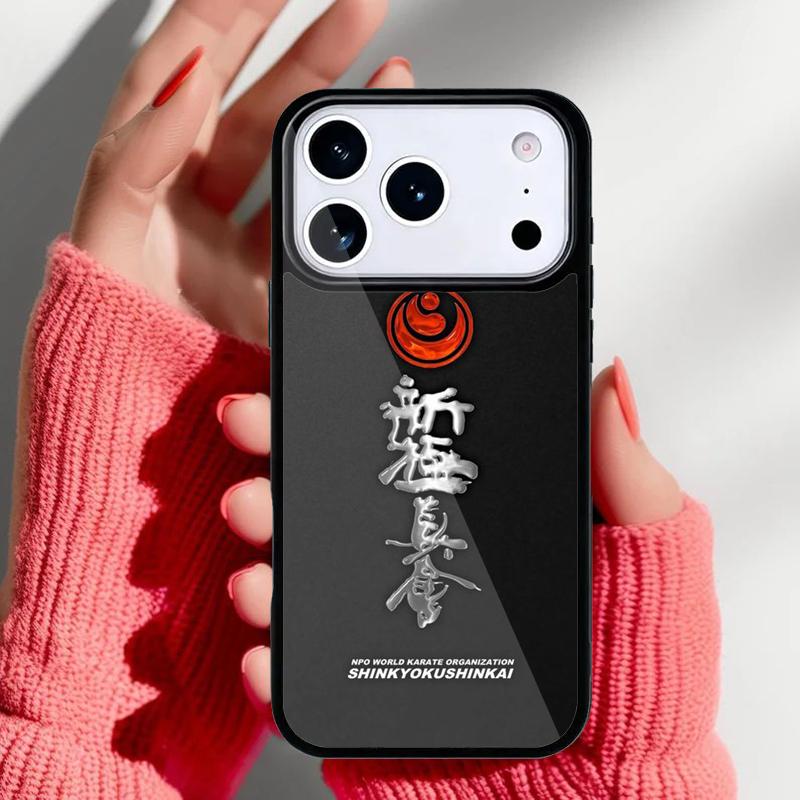 Kyokushin Karate Symbol Phone Case for iPhone 17 16 15 14 13 Pro Max Back Cover for 12 11 Pro Coque