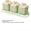 1 Set Seasoning Box Large Capacity Good Sealing Dust-proof Salt Spice Storage Box Home Supply