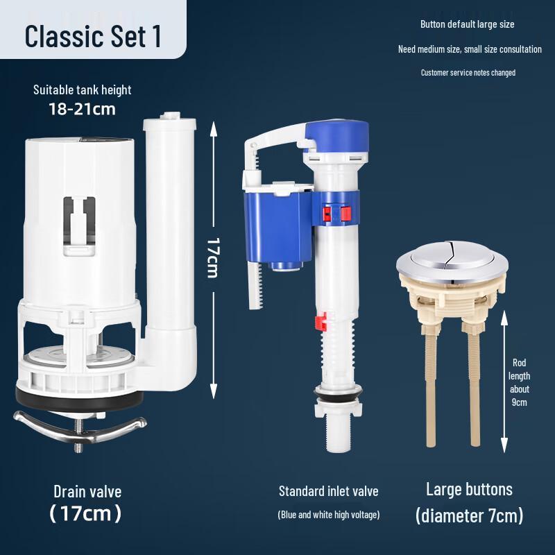 Toilet Cistern Fill Valve & Flush Kit