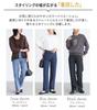 Oshare Walker Wide Pants for Women Denim Jeans Bottoms Jeans Straight Denim Wide Leg Slim Fit Plus Size Simple Spring Summer Autumn Winter 15bm03j