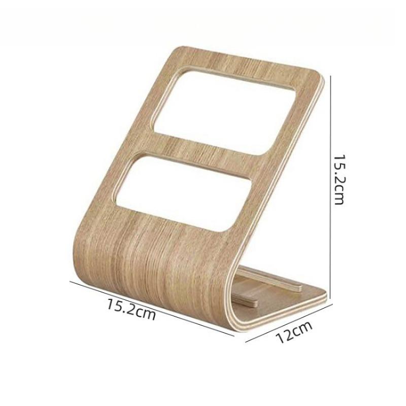 

1pcs Wood Tv Remote Control Storage Box Living Room Coffee Table Remote Control Stand Wooden Office Desk Storage Rack