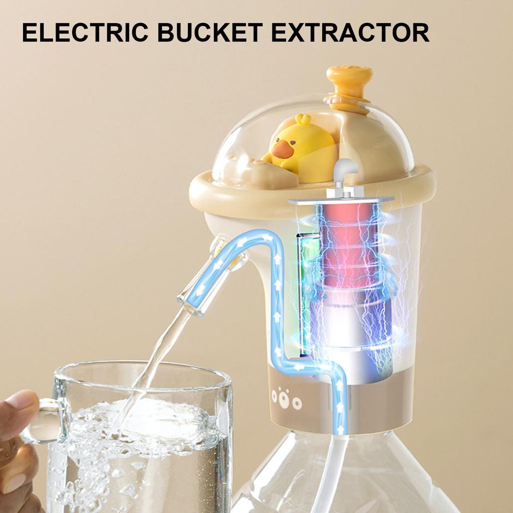 Water Bottle Pump Rechargeable Cartoon Bottle Dispenser Automatic Water Dispenser ABS Texture for Drinking Water