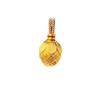 Gold-Plated Lotus Pod Pendant Necklace with Diamond Accents - Women's National Style
