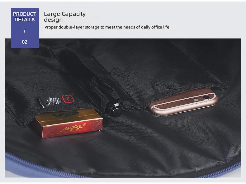 Jerry 5590 A4 Business Briefcase - Unisex Office Handbag with Custom LOGO