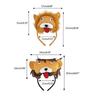 for Creative Funny Lion Hair Hoop Headdress Plush Cartoon Animal Headband Hair Accessories Costume for Theme Party  Stereo face lion