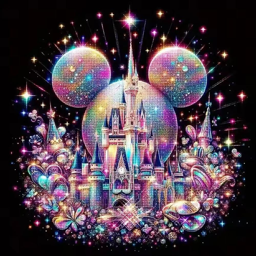 Disney Mickey DIY Diamond Paintings Mouse Handmade Round Diamond Mosaic Landscape Diamond Embroidery Art Holiday Gift