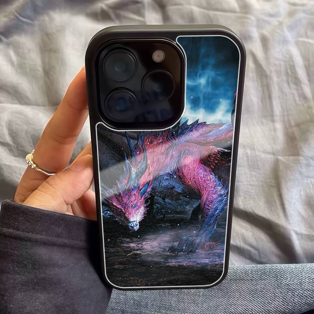 

Game M-Monster H-Hunter Pattern PC+TPU Phone Case For Iphone 17 Air 16 15 14 13 12 11Pro Max Hard Plastic iPhone 11