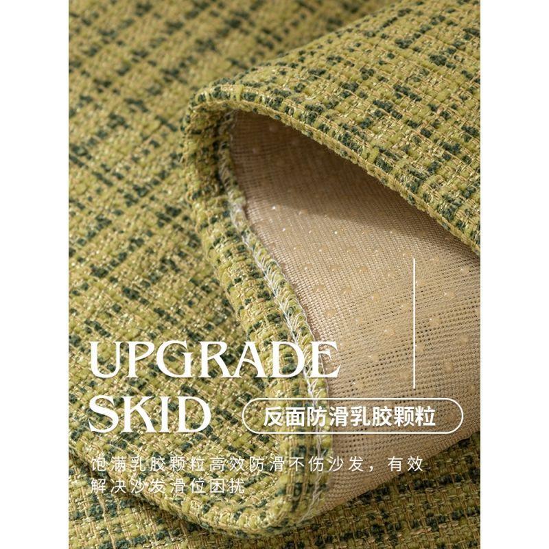 Cotton Flax Sofa Cushion Chenille Cotton Hemp Antiskid Sofa Cover Universal for All Season Bordure Couch Cover