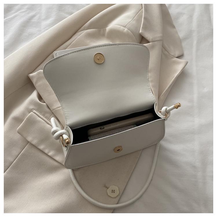 Frühlingsmode 2025: Damen Retro Einfarbig Achsel-Schultertasche mit Strukturdesign