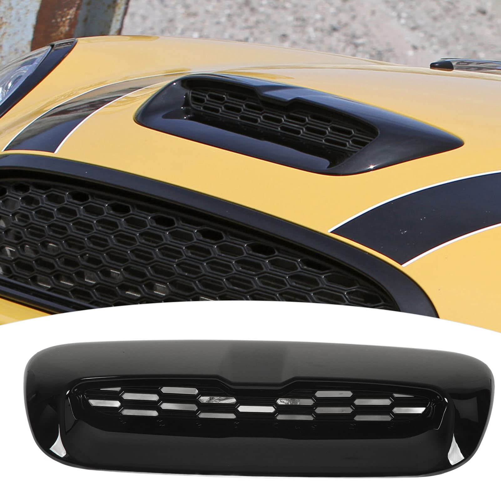 

Front Engine Hood Vent Cover, Hood Bonnet Air Intake Vent Scoop Cover for Toyota R56 R55 R57 R58 R59 2007-2014