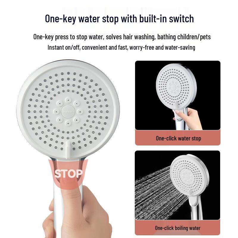JOMOO Pressurized Handheld Shower Head and Hose Set