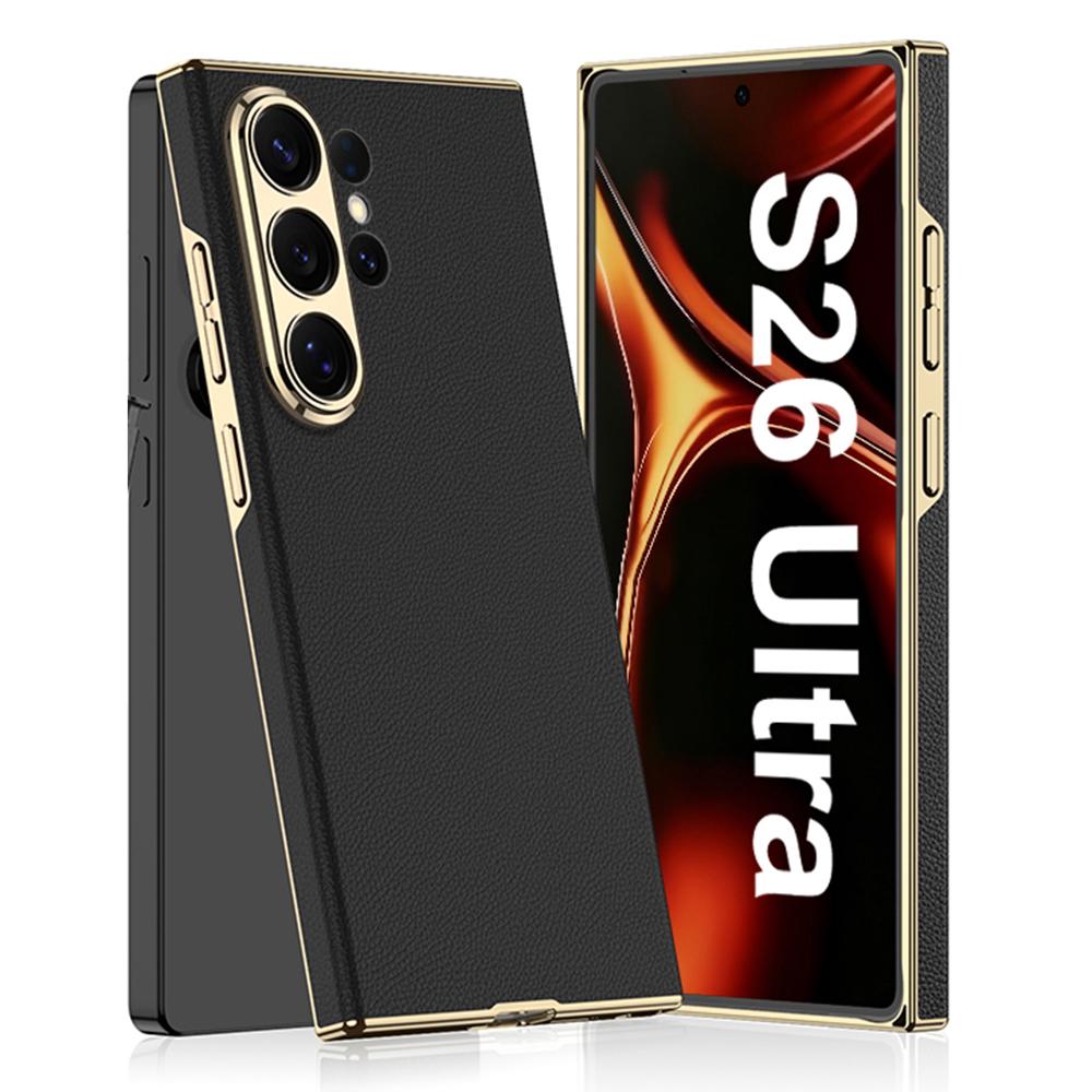GKK For Samsung Galaxy S26 Ultra Case Electroplated PU + PC Phone Back Cover