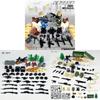 Small Military Weapon Accessories Kit With Plastic Bricks For Diy Construction Enthusiasts