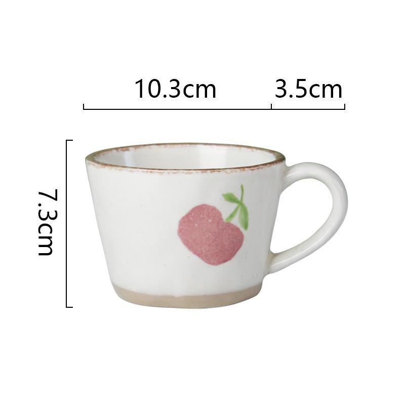 Japanese Retro Coarse Pottery Mug Household Personalized Water Cup Small Fresh Ceramic Coffee Cup Milk Cup Breakfast Cup