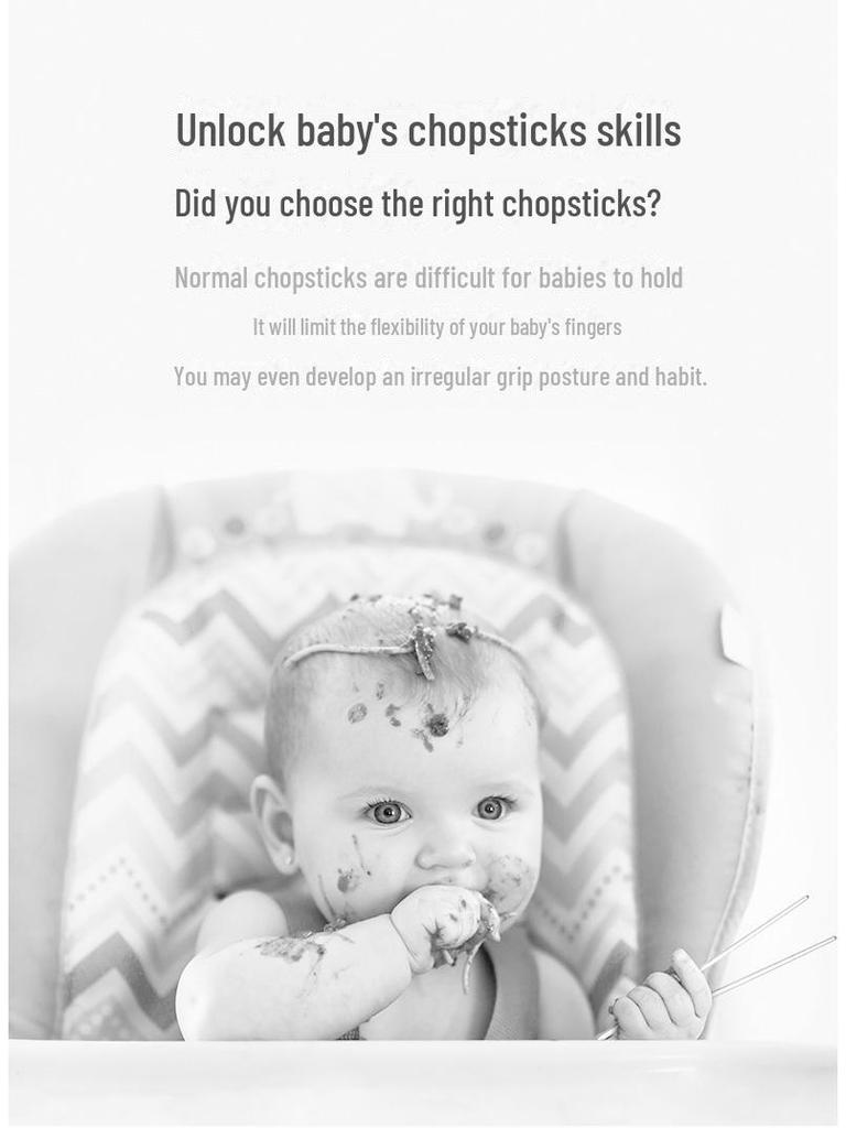 Baby Elephant Training Chopsticks for Kids - Two Stages, Boys and Girls, Learning Aid