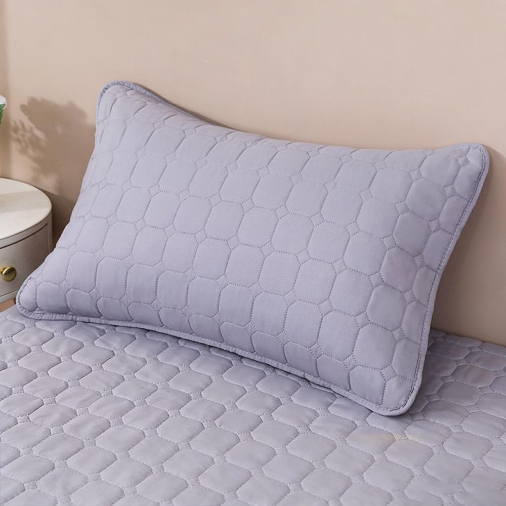 74*48cm Pillow Case Protector Head oil Pillowcase Pillow Core Protection for Home Decoration серый