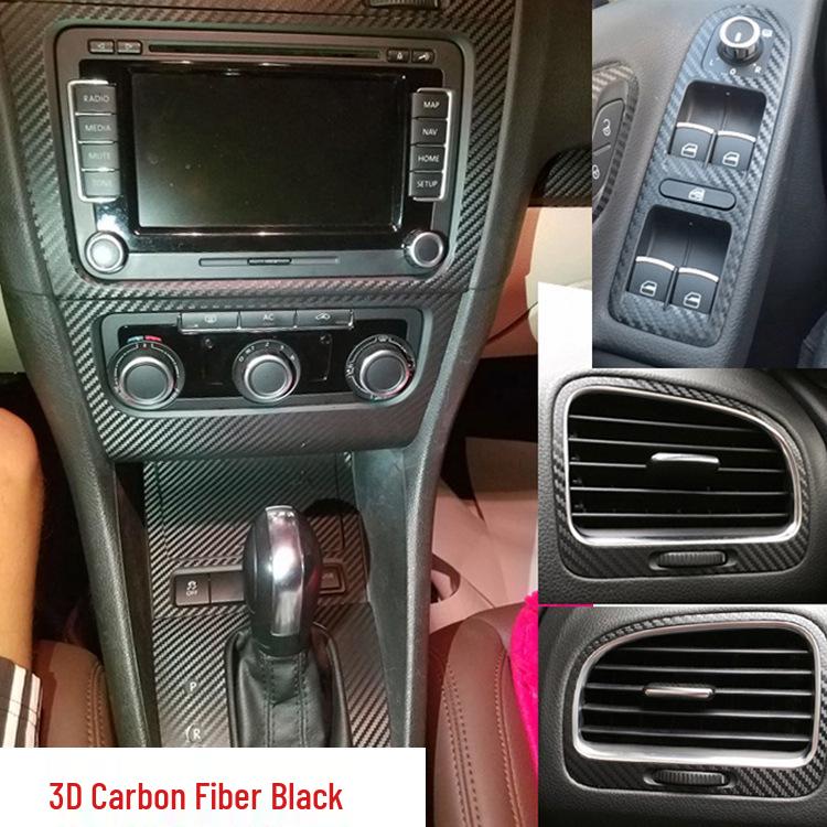 Golf 6/GTI Carbon Fiber Interior Console Protection Stickers