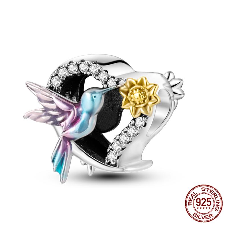 Fit Charms Fororiginal Bracelets And 3Mm Bracelets Cat Pendant Under The Mooncopper Jewelry Making For Women Gift