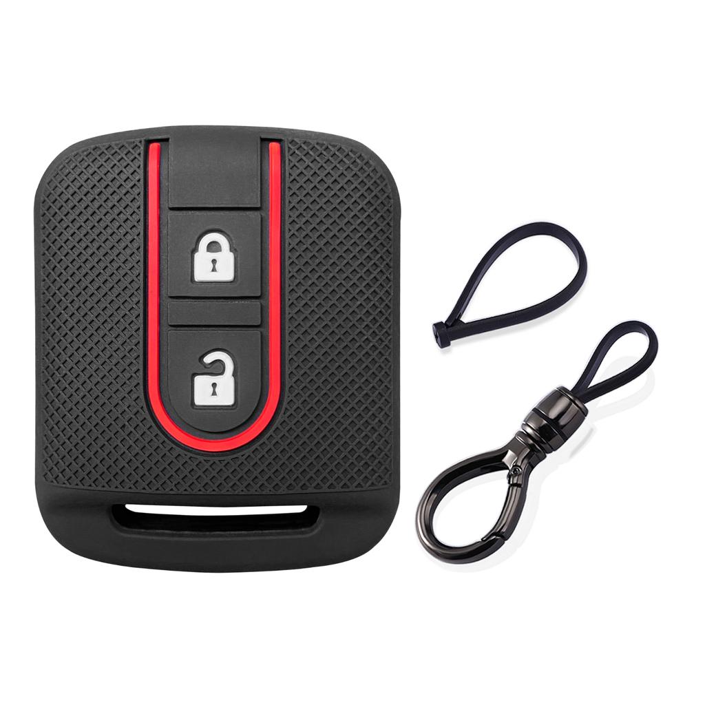 for Nissan qashqai j10 tiida note X-Trail T-31 Pathfinder navara Primera silicone car key case remote key holder cover chain