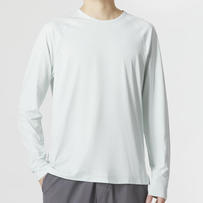 Under Armour Meridian Long Sleeve Solid Color Sports Casual Fashion Knit Crew Neck Raglan Dopamine Long Sleeve T-Shirt Men T-Shirts Green 1374496-592