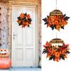 Lifelike for Front Door Halloween Festival Celebration Flower Wreaths Pendant Wreath Home Decor