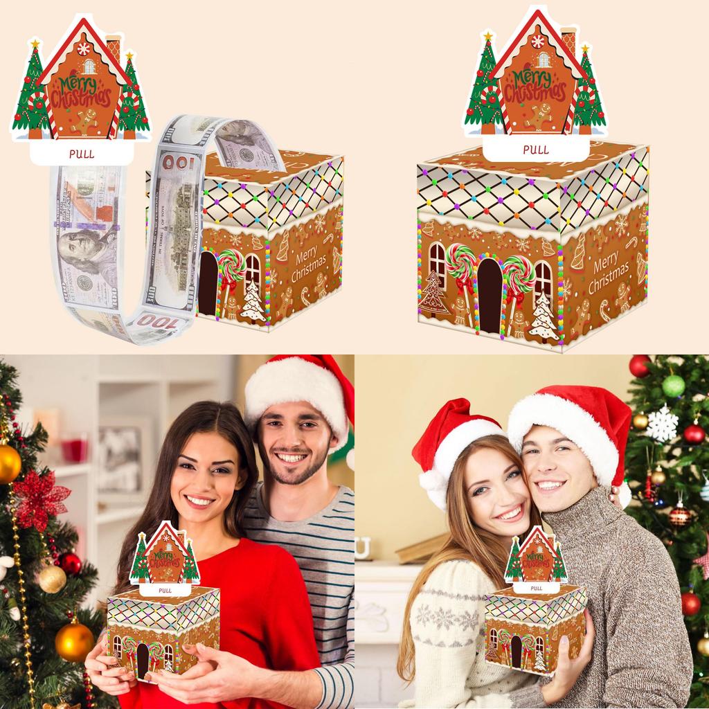 Christmas Theme Candy Gingerbread Man Money Box For Holiday Party Decor And Gift