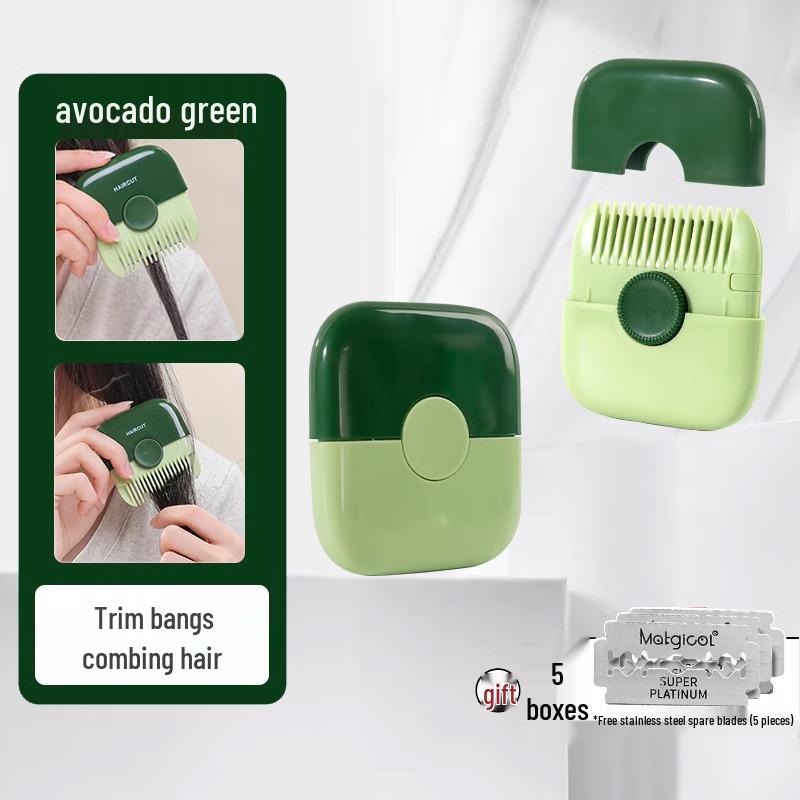 Two-in-One Hair Thinning Comb for Trimming Bangs & Frizzy Hair – Ideal for Girls, Children, and Babies