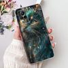 For Vivo V21e V2061 / V21 4G 5G V2050 V2066 Phone Case VivoV21e V 21 4G Elegant Floral Cat Printing Soft Silicone TPU Cases