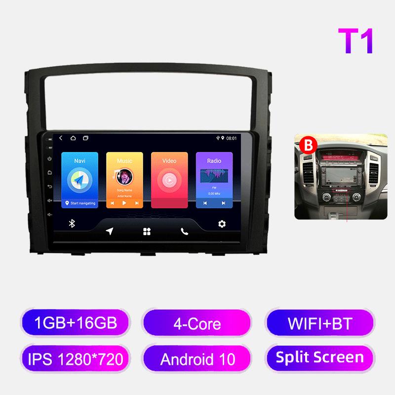 Autorádio s Androidem pro Mitsubishi Pajero 2006-2014, multimediální přehrávač, hlavní jednotka, stereo, GPS navigace, BT, WIFI, 1+16GB