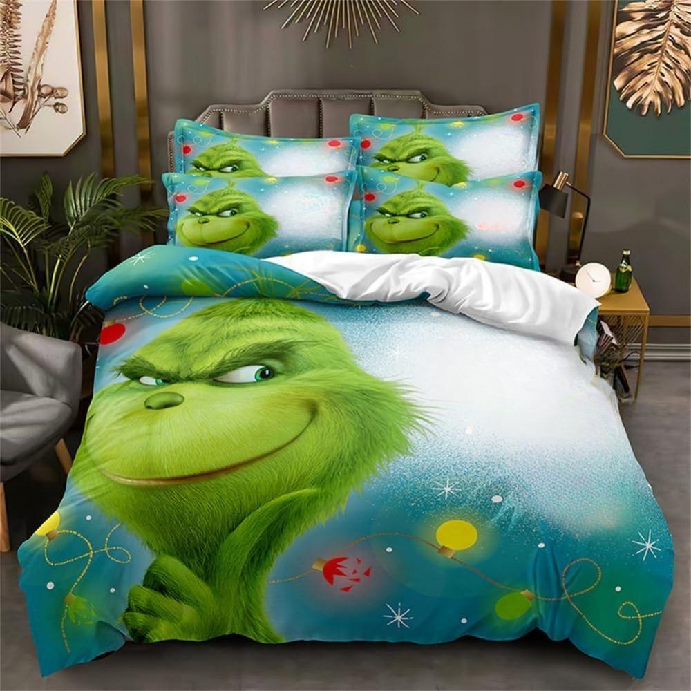 Σετ Κλινοσκεπασμάτων Μικροϊνών, Μοτίβο Ζώων Κινουμένων Σχεδίων 3D, Παιδικά Κλινοσκεπάσματα με Φερμουάρ Διακόσμηση Δωματίου Παπλωματοθήκη για Εφήβους ενήλικες