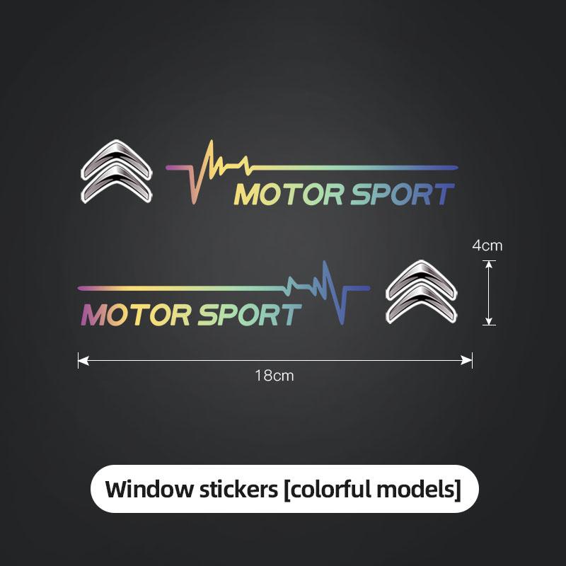2 szt. Naklejka na szybę samochodową Naklejki dekoracyjne na szyby samochodowe Do Citroen C8 DS3 C6 C3 Vts C4 Saxo C4L C5 C2 Xsara C3-XR Picasso SEGA