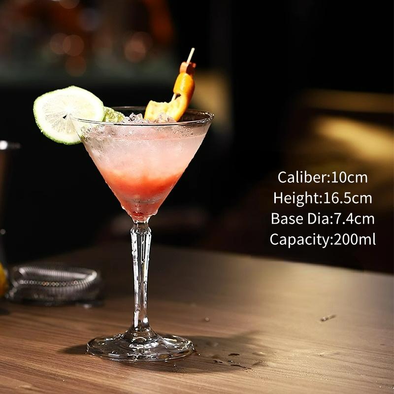 

Creative Cocktail Glasses Cup Diamond-shaped Goblet Champagne Glass Butterfly Shaped Glass Cups Martini Glass Cup Bar Accessory 200-580ml