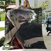 Tokyo Ghoul Japan Anime Cartoon Soft Plush Blanket,Flannel Blanket Throw Blanket for Living Room Bedroom Bed Sofa Picnic Cover