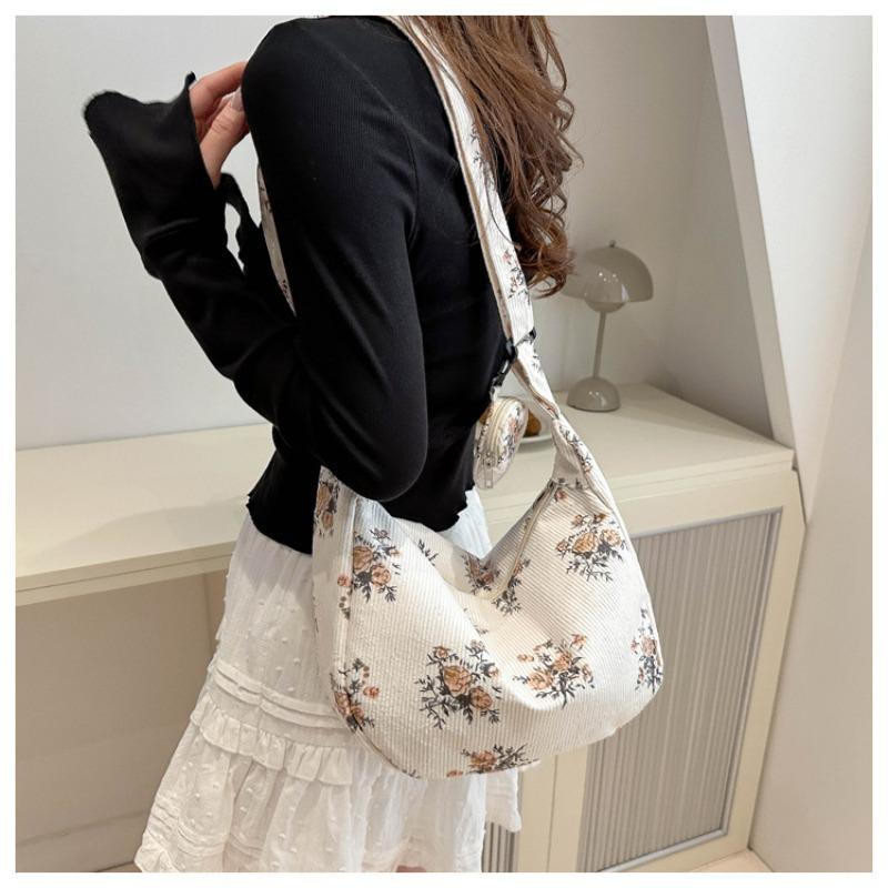 Large Capacity Fashi Zipper Casual Bag Shoulder Crossbody Bag Comes with A Small Wallet Bolso De Mujer