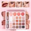 Julystar All-in-One Makeup Palette Set Eyeshadow Blusher Highlighter Contour Powder Liquid Lipstick Full Face Cosmetic Kit Gift Box for Women