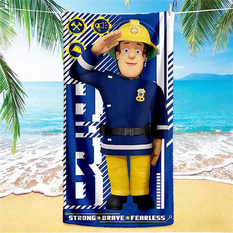 1pc Fireman Sams Seasonal Adventures beach towel,quick drying absorbent beach towel,outdoor sports swimming beach towel,Soft and comfortable Y72839