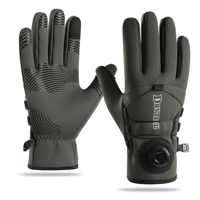 Winter Cycling Gloves: Velvet-Lined, Non-Slip, Windproof, Warm Gloves for Youth and Adults